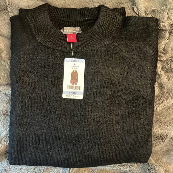 Vince Camuto black mock neck long sleeve sweater! BNIB - Picture 5 of 8